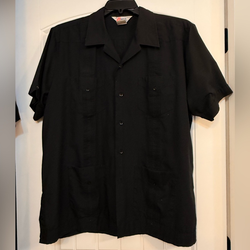 Vintage Romani Cuban 4 Pocket  Button Down